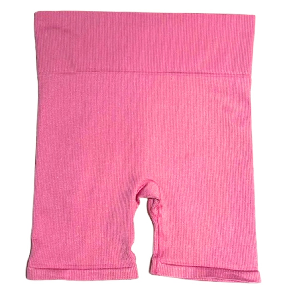 PRISM² Pink Ribbed Composed Bike Shorts - Made in Italy - Size 1 Small